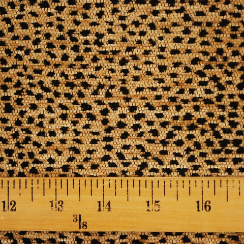 Siamese Black Tan Leopard Cheetah Upholstery Fabric