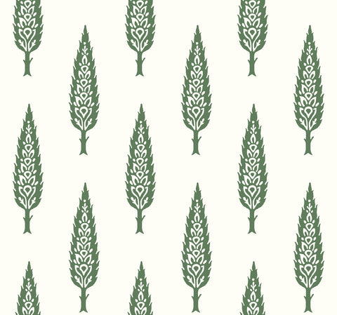 SS2604 Green Juniper Tree Wallpaper