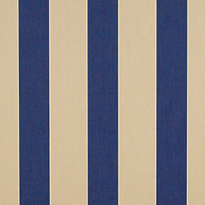 Subr 46" 4921 Mediterranean/Canvas Block Stripe Fabric