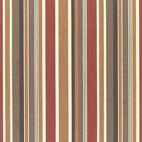 Sunbr Furn Stripes Brannon 5612 Redwood Fabric