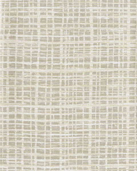 TD1027 White/Off Whites Washy Plaid Wallpaper