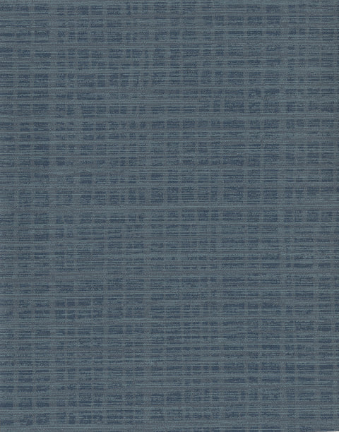 TD1030 Blues Washy Plaid Wallpaper