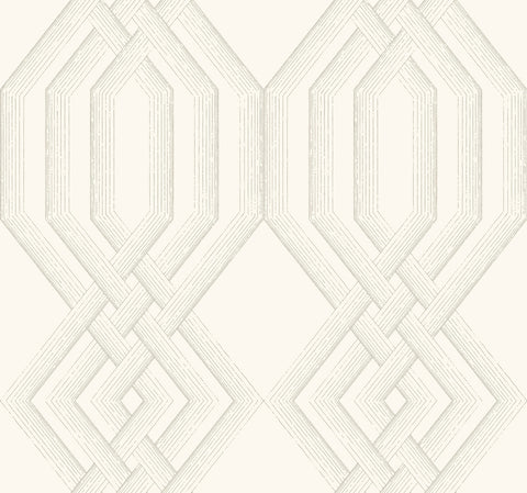 TL1914 Glint Ettched Lattice Wallpaper