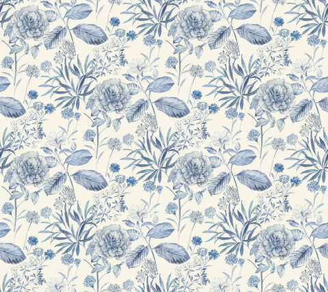 TL1921 Blue Midsummer Floral Wallpaper