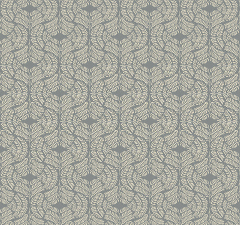 TL1941 Green/Tan Fern Tile Wallpaper