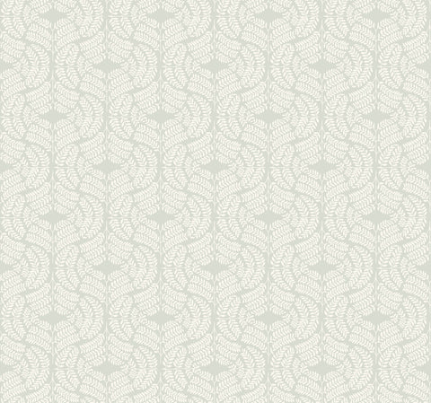 TL1945 Light Gray Fern Tile Wallpaper