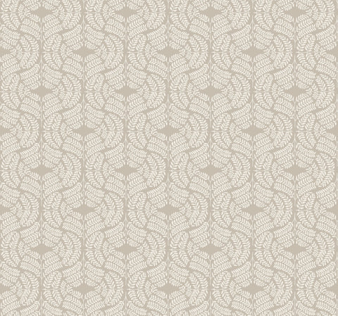 TL1946 Dark Gray Fern Tile Wallpaper