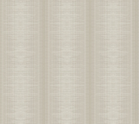 TL1959 Light Brown Silk Weave Stripe Wallpaper