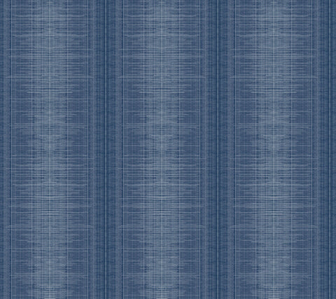 TL1962 Navy Silk Weave Stripe Wallpaper