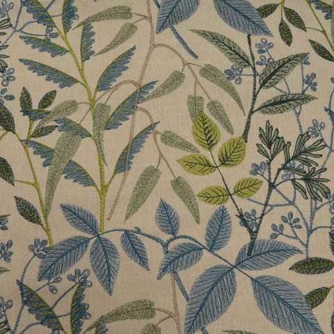 Gardenscape Teal Swavelle Mill Creek Fabric