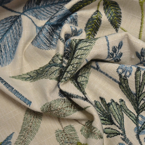 Gardenscape Teal Swavelle Mill Creek Fabric