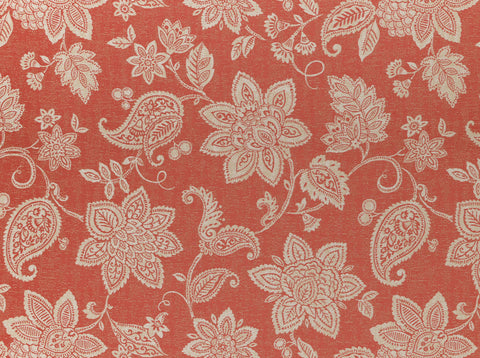 Dominica Rose Red Covington Fabric