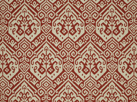 Parrot Key Antique Red Covington Fabric