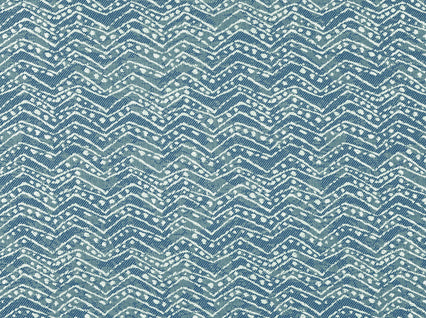 Ziggy Batik Blue Covington Fabric