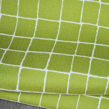 Squared Away Lime Culp Fabric