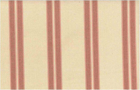 Antigua Stripe Coral Laura Kiran Fabric