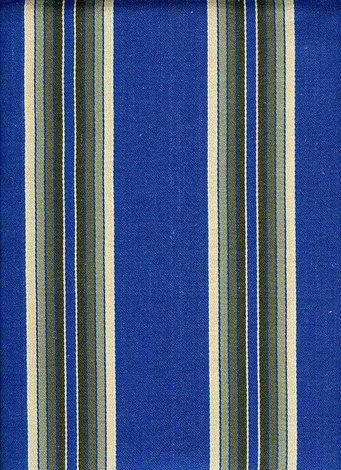 Bastille Stripe True Blue Laura Kiran Fabric