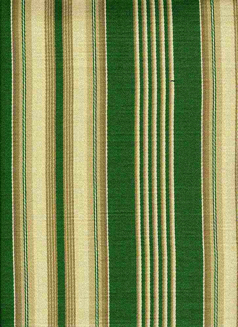 Bordeaux Stripe Emerald Laura Kiran Fabric