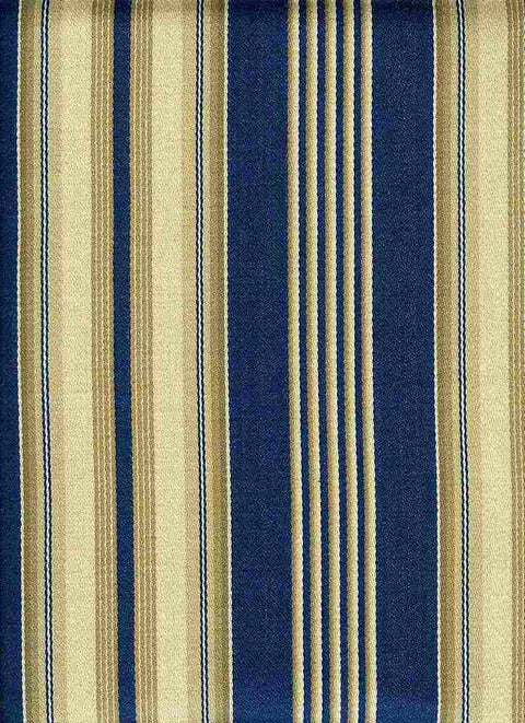 Bordeaux Stripe Royal Blue Laura Kiran Fabric