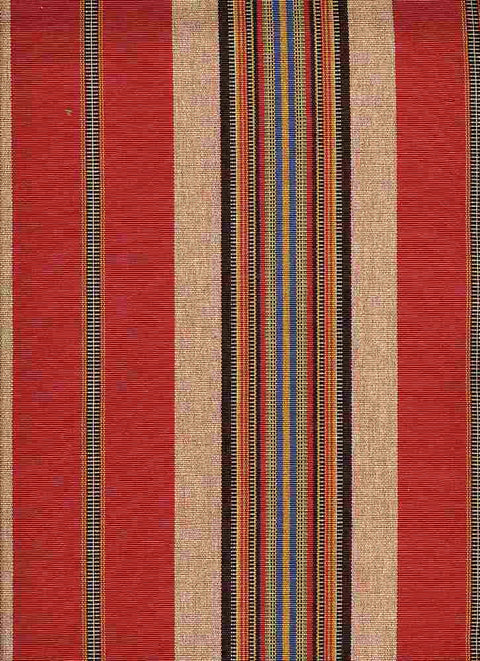 Cheyenne Stripe Red Laura Kiran Fabric