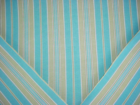Corfu Stripe Teal Jade Laura Kiran Fabric