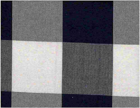 Four Inch Check 3170 Navy Laura Kiran Fabric