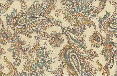 French Paisley Print Santa Fe Laura Kiran Fabric