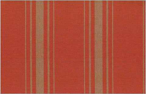 Harbor Stripe Chili Laura Kiran Fabric