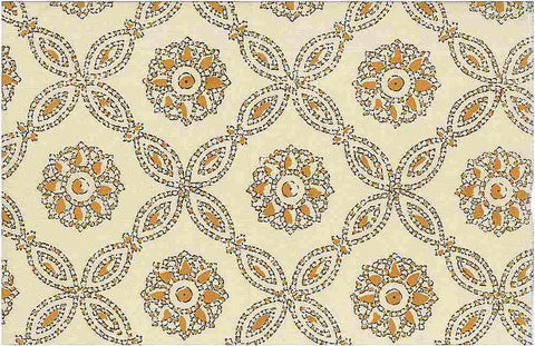 Haveli Multi Mandarin Laura Kiran Fabric