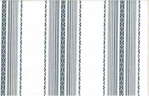 Ibiza Stripe Blue White Laura Kiran Fabric