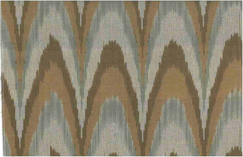 Kazakh Ikat Wood Laura Kiran Fabric