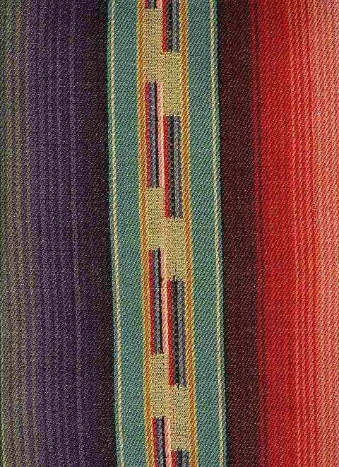 Navajo Stripe Teal Multi Laura Kiran Fabric