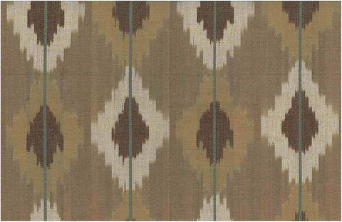 Nomad Ikat Earth Laura Kiran Fabric