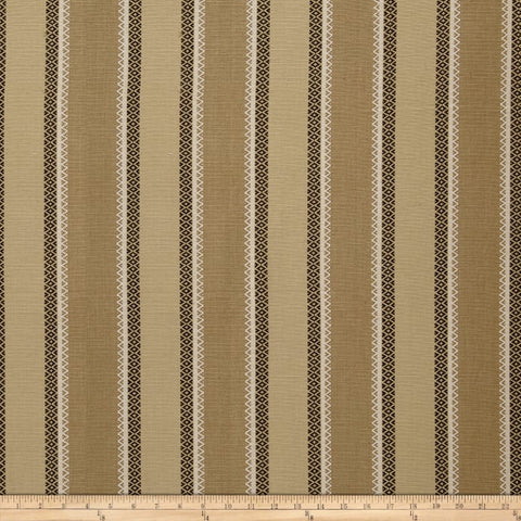 Valencia Stripe Tan Sand Laura Kiran Fabric