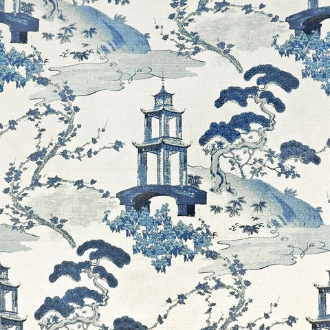 Zen Indigo Regal Fabric